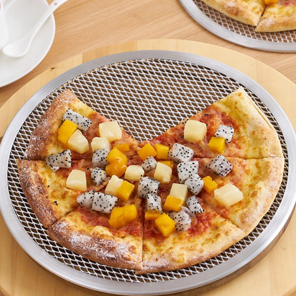 Pizza Pan Aluminum Pizza Baking Tray Non-sticky Pizza Plate Pizza Oven Pan