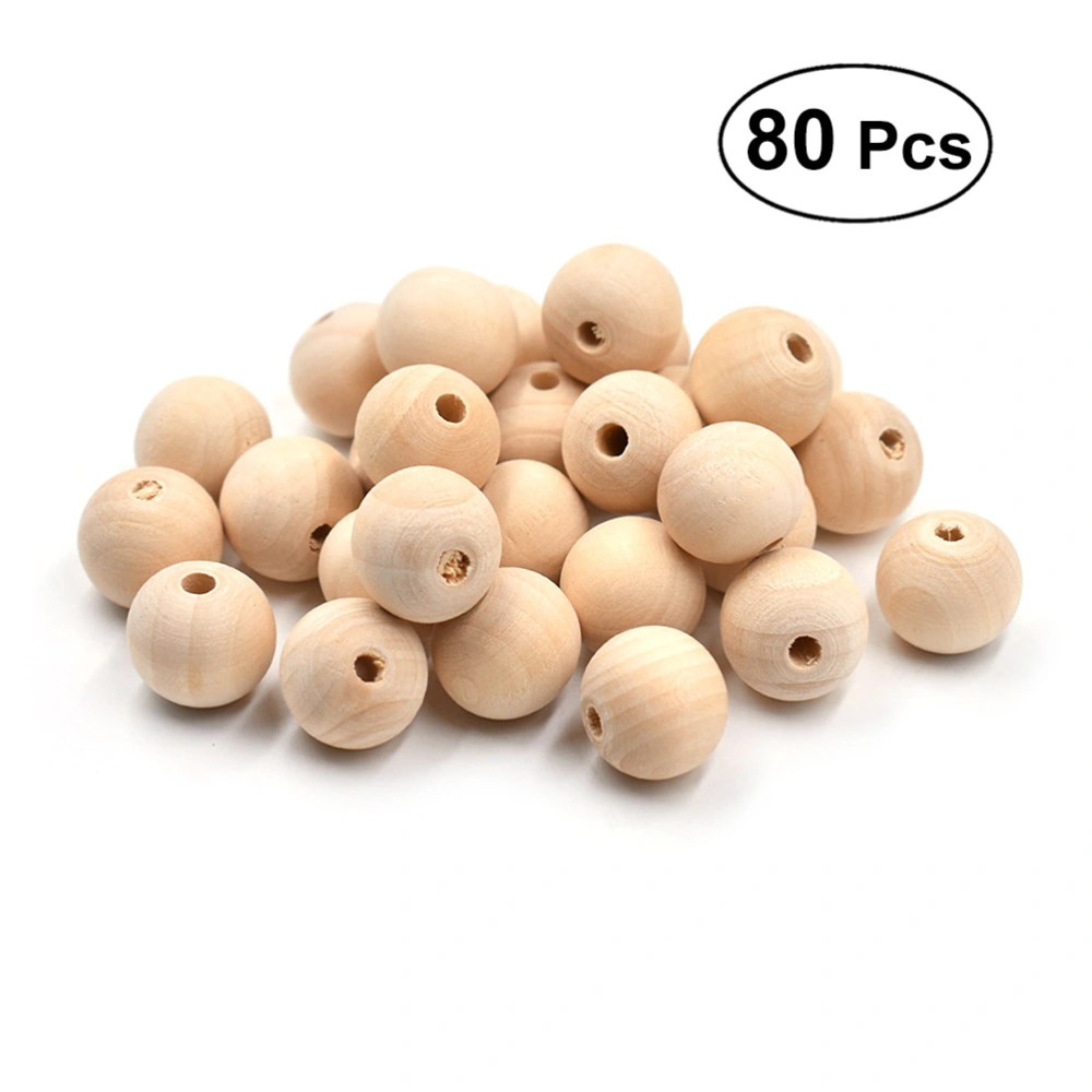 80Pcs Hign Quality Burlywood Grass Tree Beads DIY Manual Decorative Accessories - 12mm