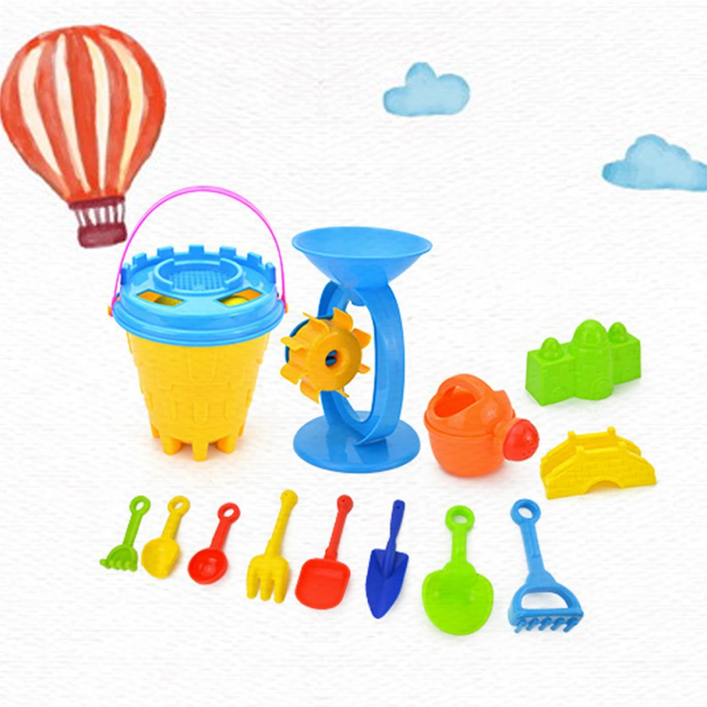 25 Pcs Kids Beach Toys Set Castle Bucket Sandbox Toys Sand Toys Creative Sand Tools Kit Sand Molds Shovels Water Wheel for Children