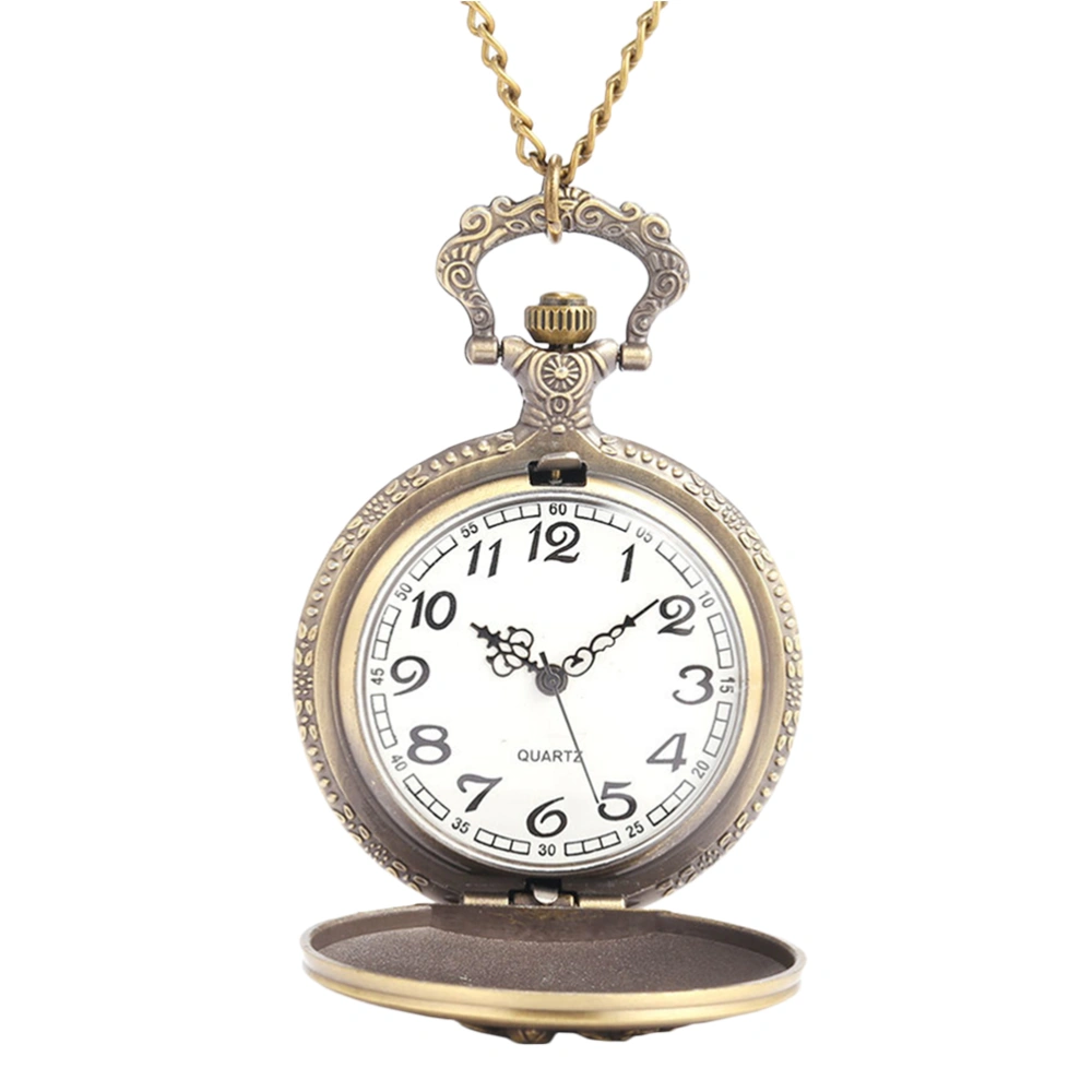 1Pc Quartz Pocket Watch Vintage Necklace Designed Pocket Watch Portable Watch