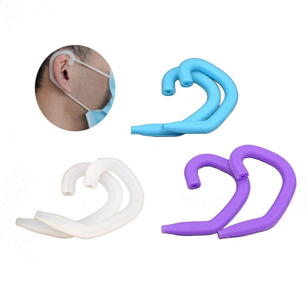 10 Pairs Silicone Protective Earhook Mask Hanging Earhook Mask Accessory