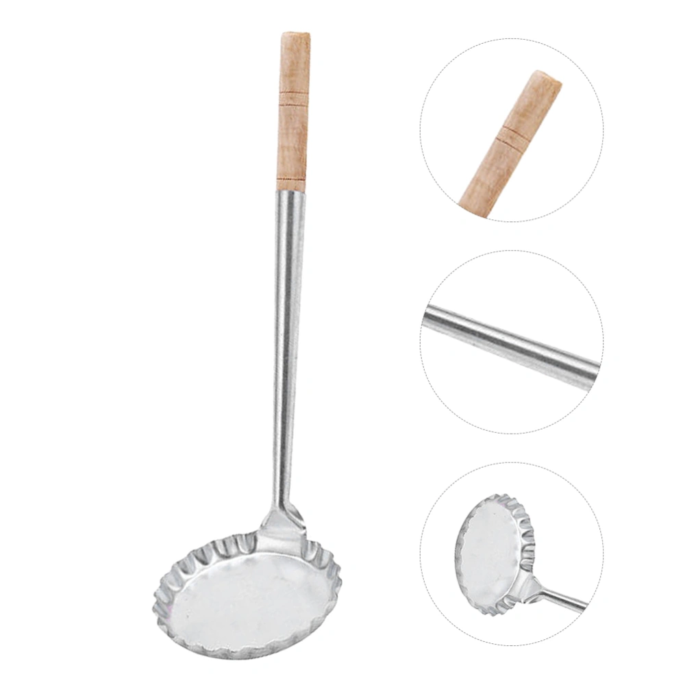 Kitchen Frying Wooden Handle Spoon Non-stick Frying Handle Design Spoon for Home