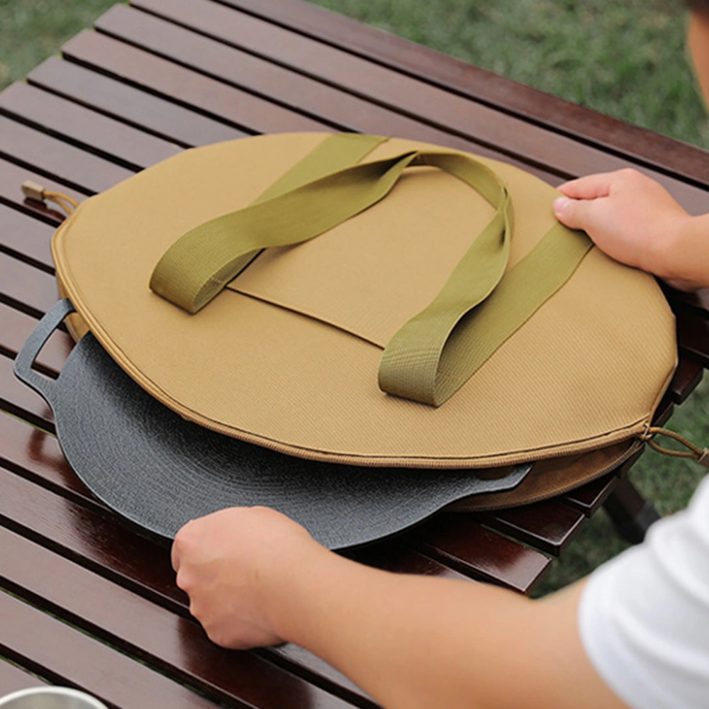 Cast Iron Skillet Bag Bakeware Storage Bag Portable Pan Storage Pouch Thick Oxford Cloth Bag