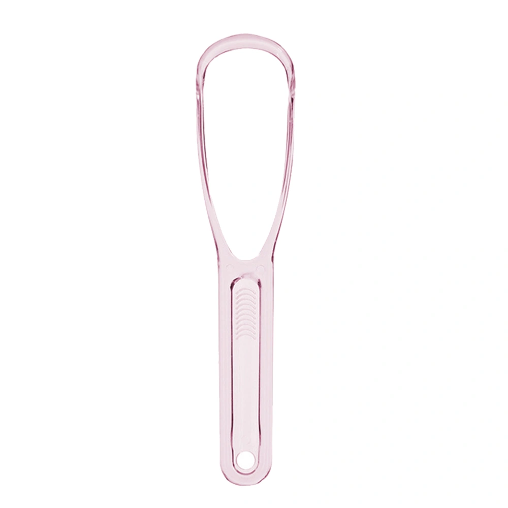 1pcs Hygienic Oral Tongue Cleaner Scraper for Oral Care Hygiene (Pink)