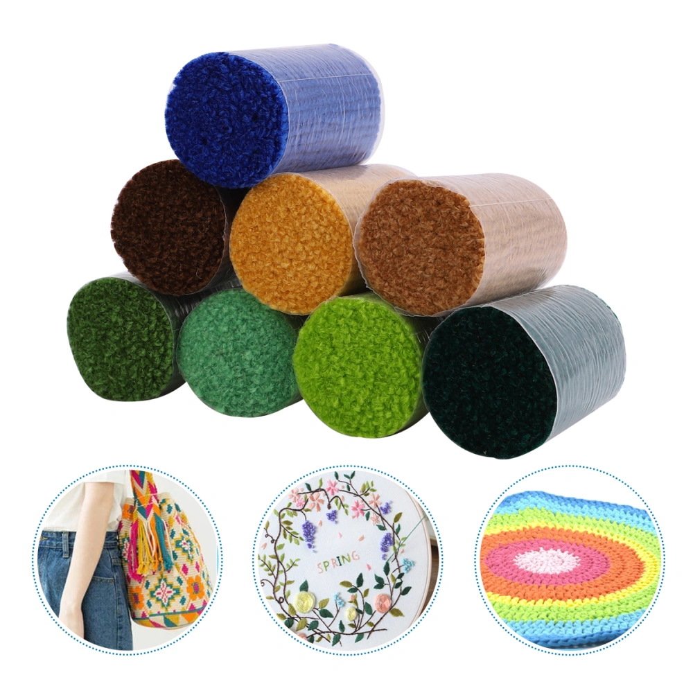 18pcs Wool Yarn Cotton Threads Pillow Carpet Handcraft Woolen Yarn(Dark Colors)