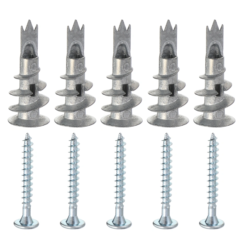 200pcs Practical Metal Self Drilling Plasterboard Fixings Plugs Cavity Wall