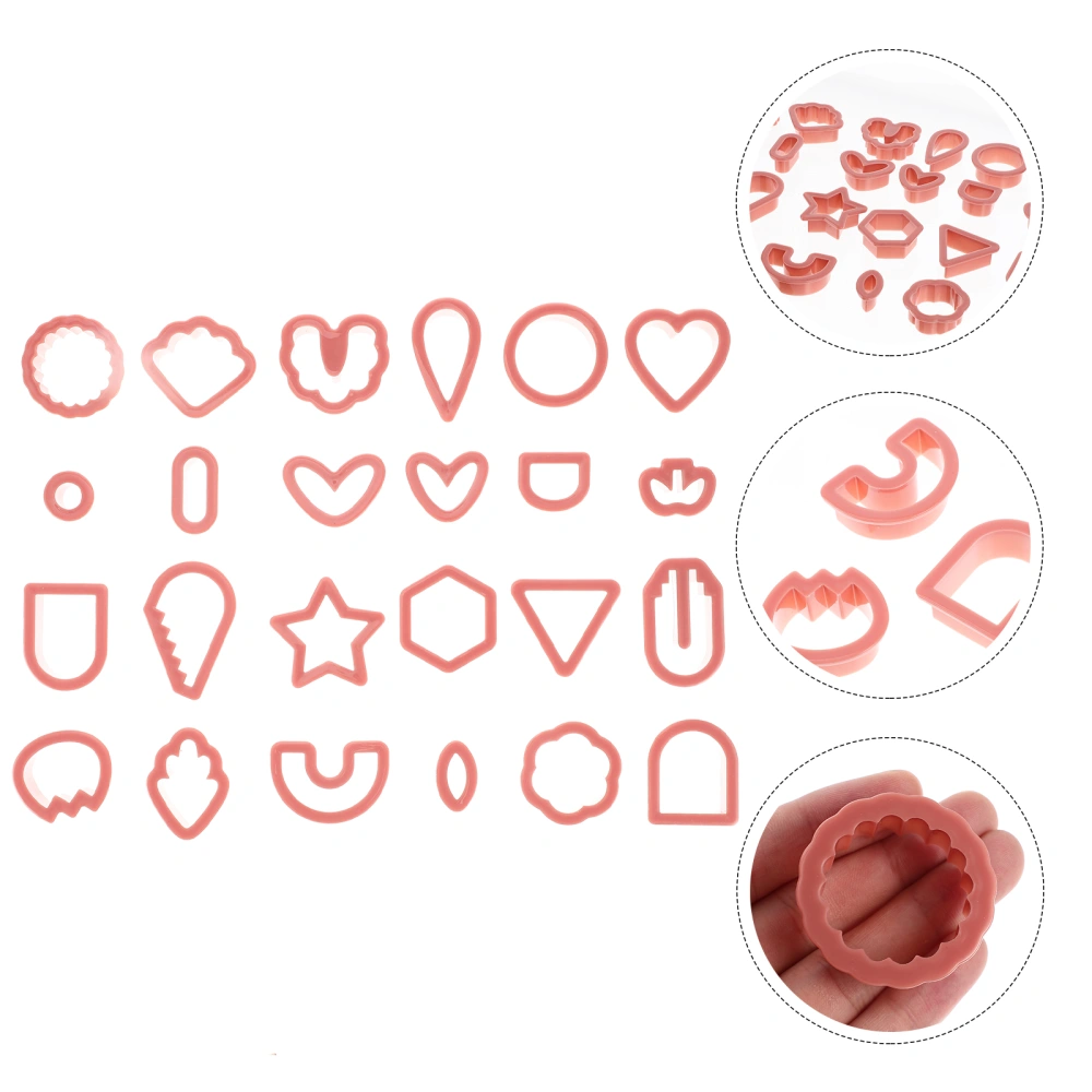 1 Set of Plastic Clay Cutters Earrings Jewelry Pendant Making Cutters DIY Tools