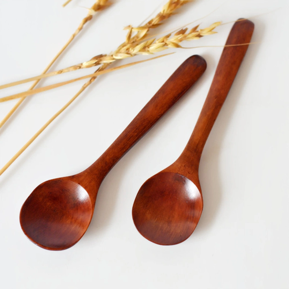 5pcs Small Wooden Spoons for Cooking Honey Tea Coffee Stirring Spoon