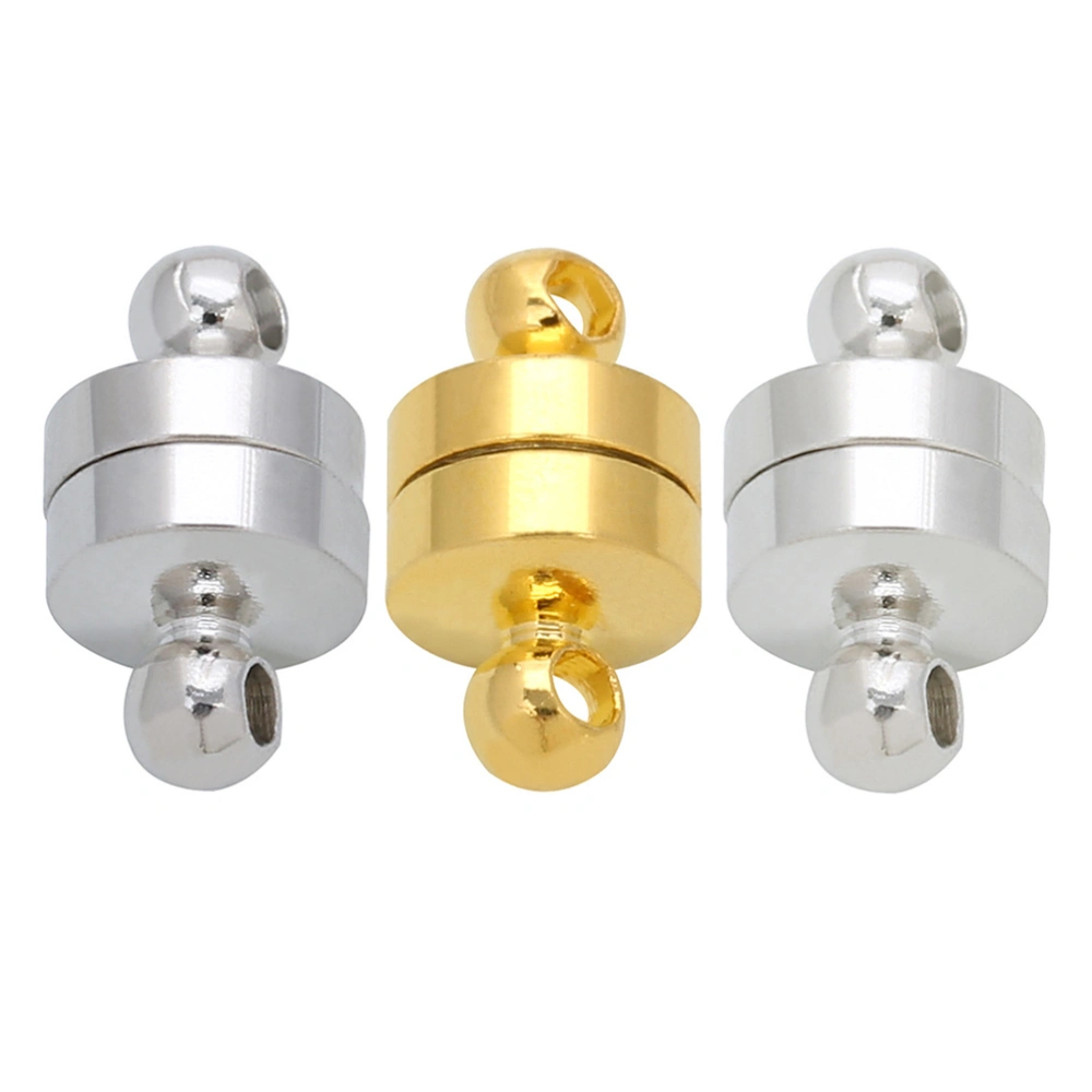 5pcs Small Strong Magnetic Clasps Connector Magnetic Fastenter for DIY Jewelry Necklace Bracelet Anklets (Golden)