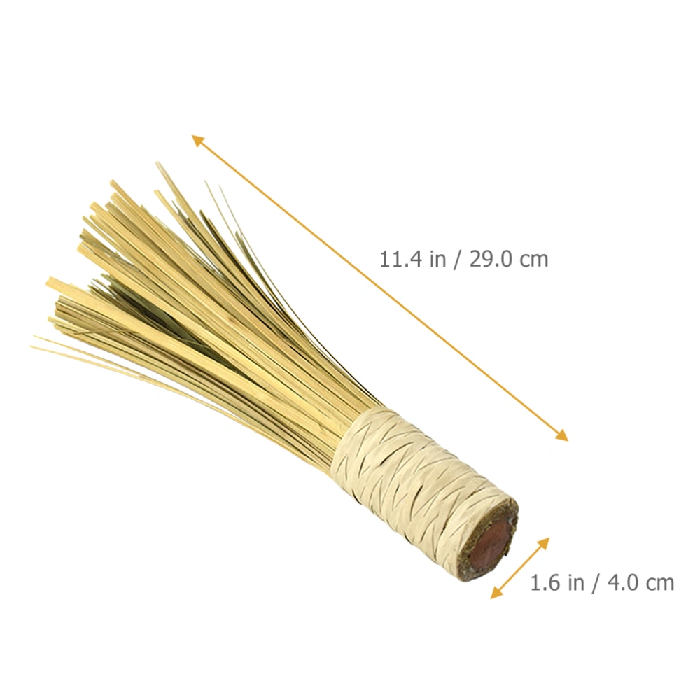 2Pcs Kitchen Cleaning Brushes Pot Clean Brushes Bamboo Wok Brushes Practical Pot Washing Brushes