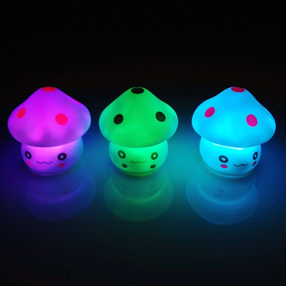 Mushroom LED Night Light Lamp Battery Operated Baby Feeding Nursery Bedside Lamp