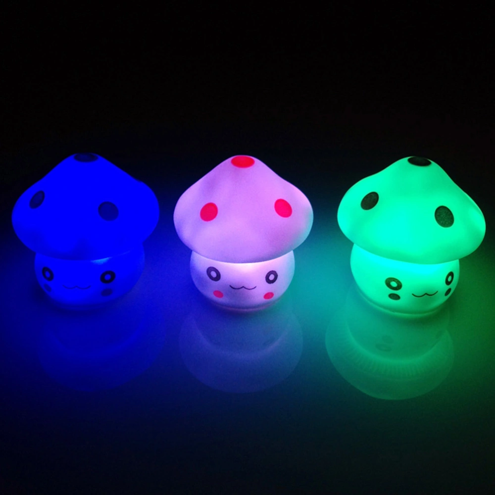 Mushroom LED Night Light Lamp Battery Operated Baby Feeding Nursery Bedside Lamp