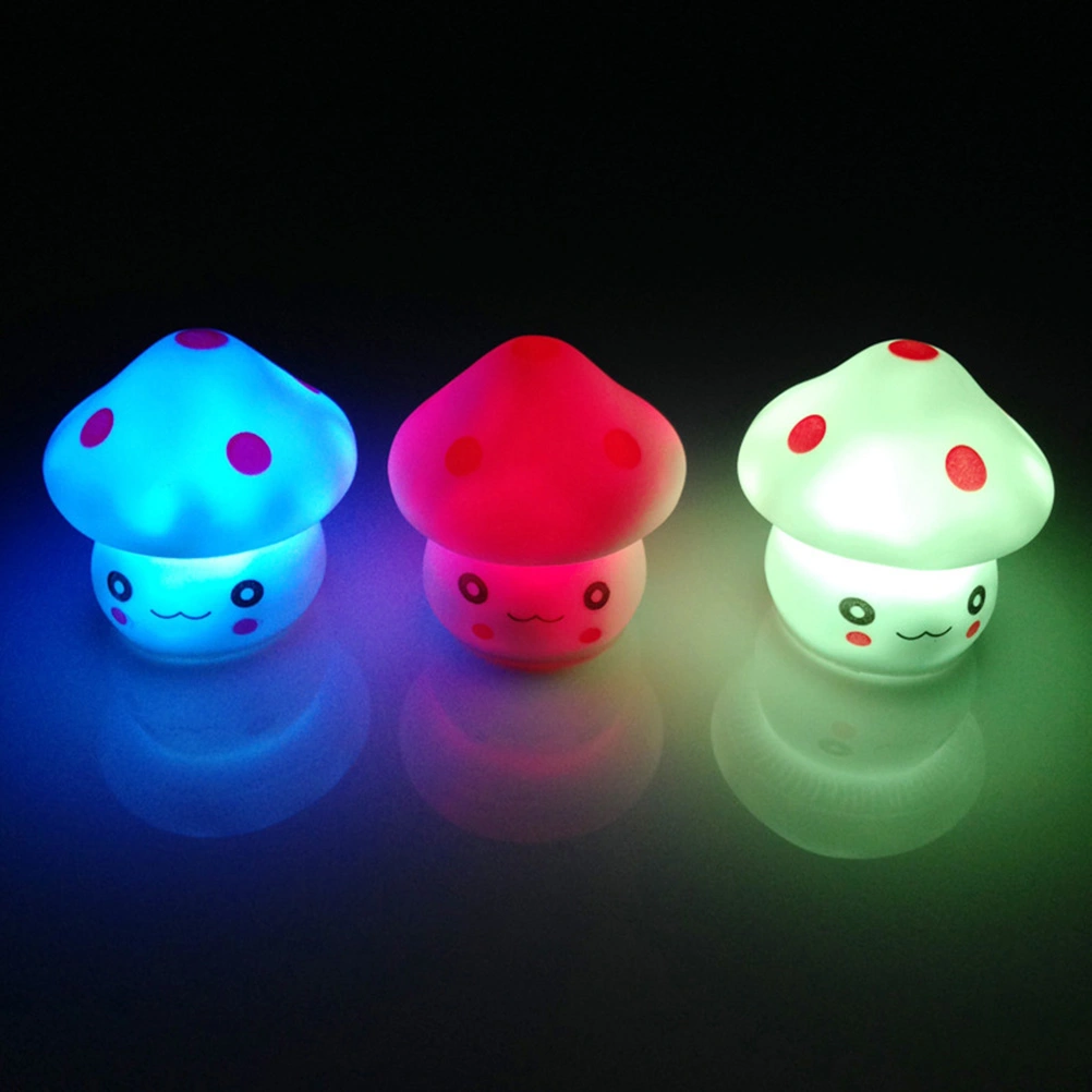 Mushroom LED Night Light Lamp Battery Operated Baby Feeding Nursery Bedside Lamp