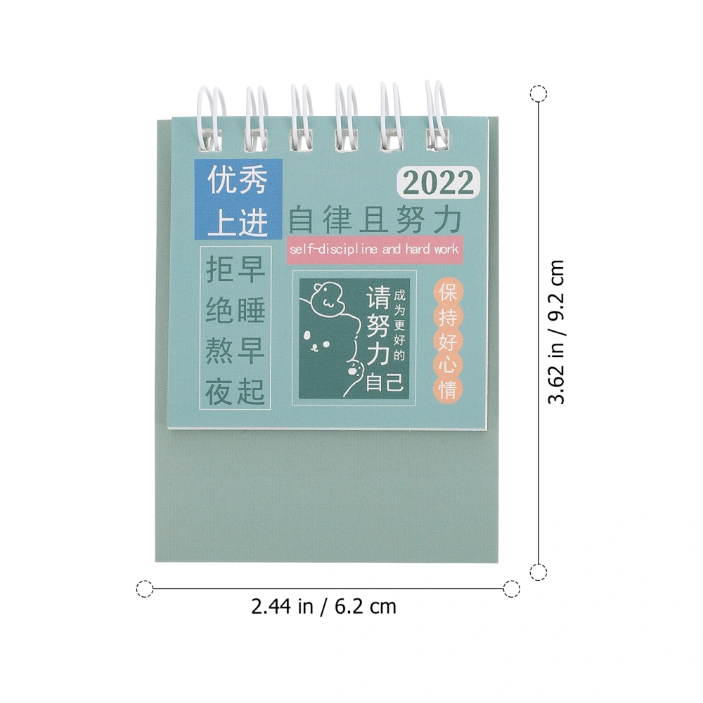 4pcs Desktop Calendar Creative Monthly Calendar 2022 Planner Calendar for Home