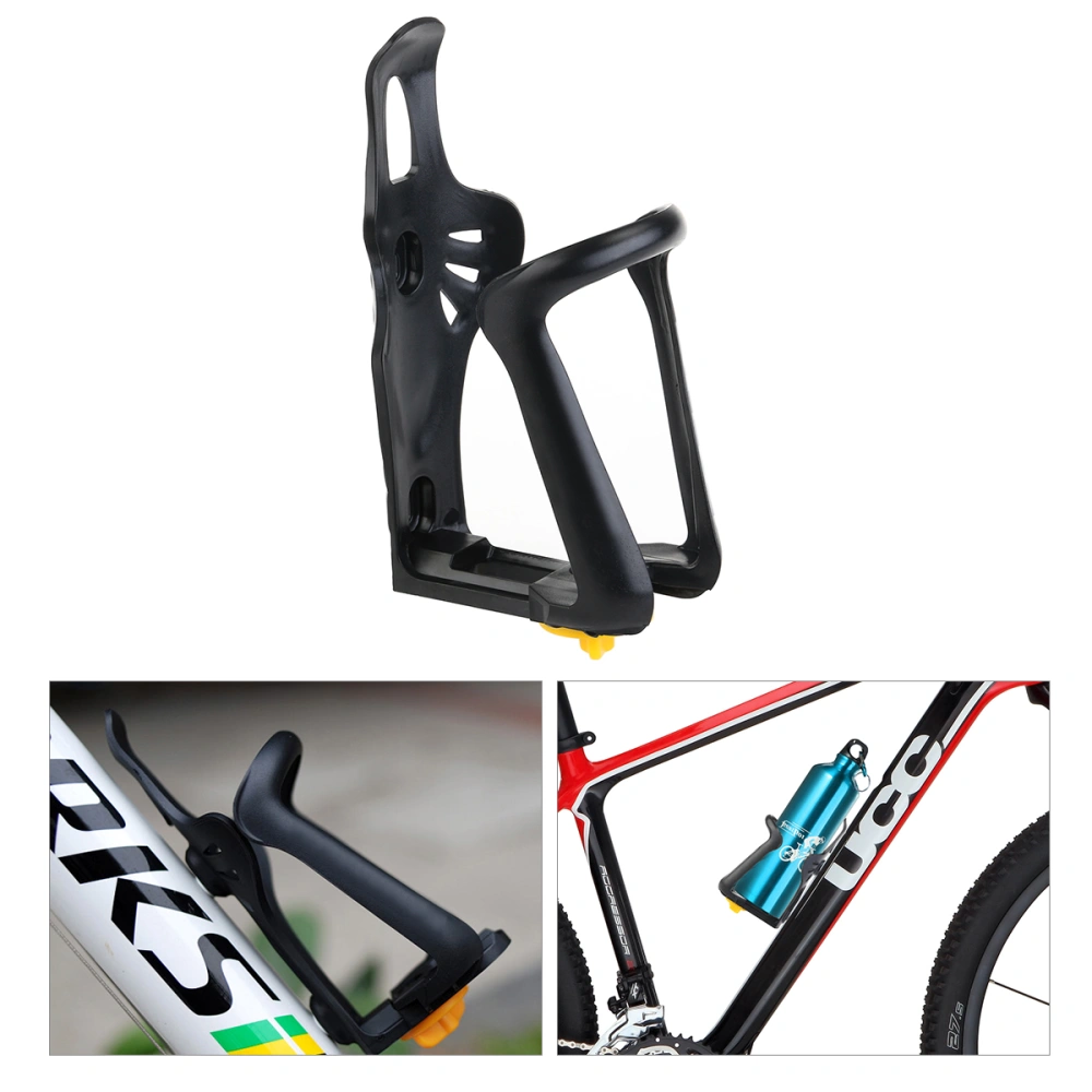 Universal Adjustable Plastic Bike Water Bottle Cage Holder (Black)