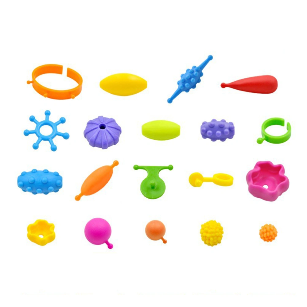 165 Pcs Snap Beads Set for Kids Beads DIY Jewelry Bracelet and Necklace Making Kit Art and Crafts Toys for Kids(Random Color and Pattern)