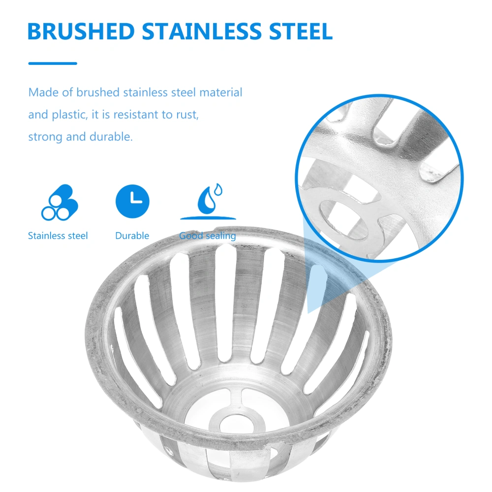 Stainless Steel Dome Drain Stopper Floor Drain Cover Balcony Drain Filter for Outdoor