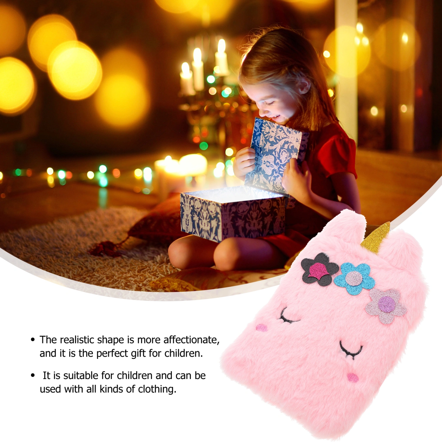 Kids Lovely Shoulder Bag Cartoon Plush Crossbody Bag Children Coin Purse