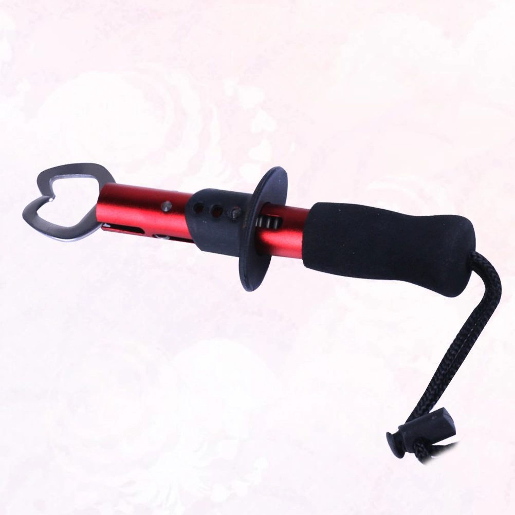 Sturdy Metal Gripper Fishing Pliers Fish Clamp Nose Pliers Fishing Tool Fishing Accessory Fishing Supplies for Outdoor Outside Fishing (Red)