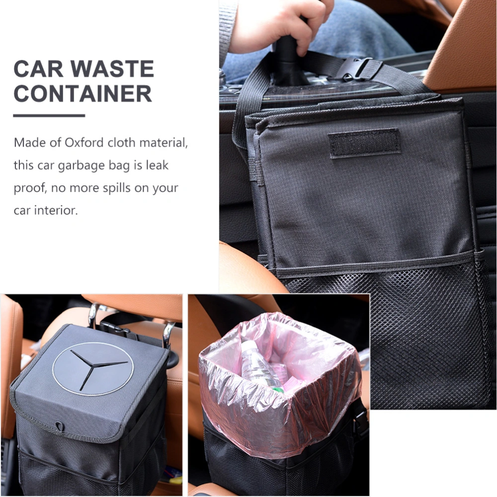 Car Garbage Bag Portable Trash Can Foldable Hanging Garbage Bag Car Organizer