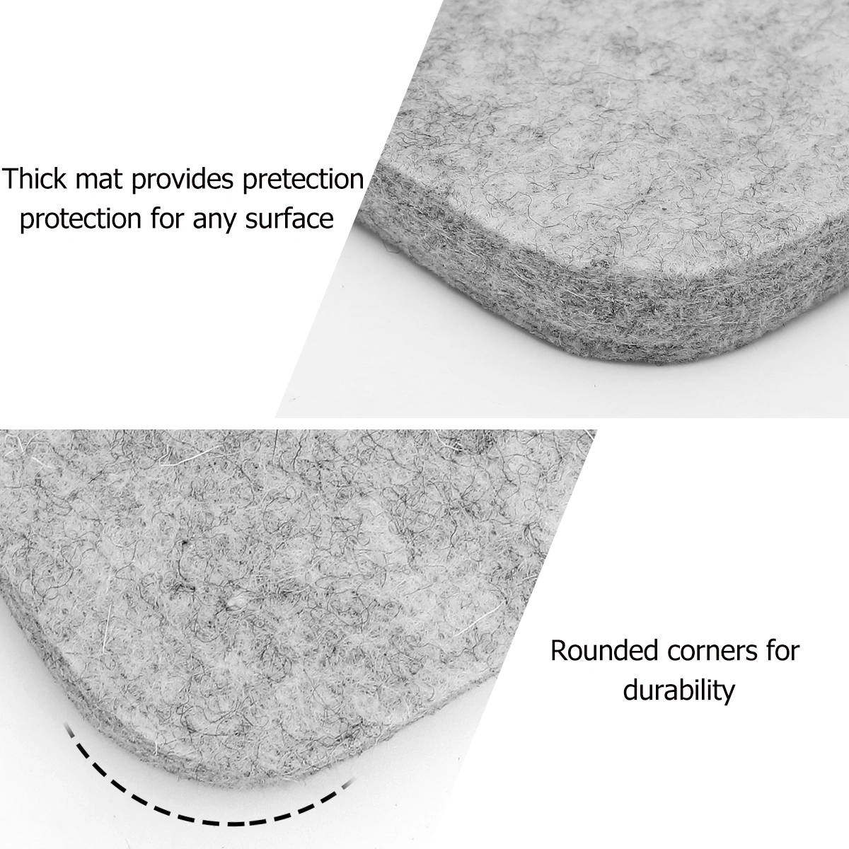 Wool Pressing Mat Wool Ironing Pad High Temperature Ironing Board Felt Press Mat Wool Ironing Mat for Quilting Home Ironing Sewing Tabletop Dryer Countertop (10x10inch)