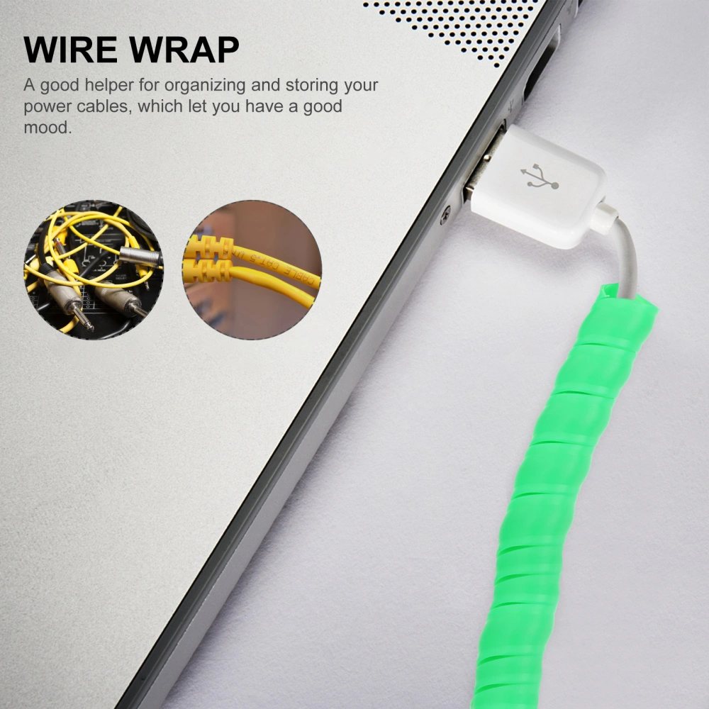 Cable Management Wrap Data Line Organizer Cord Flexible Wire Hider Supply