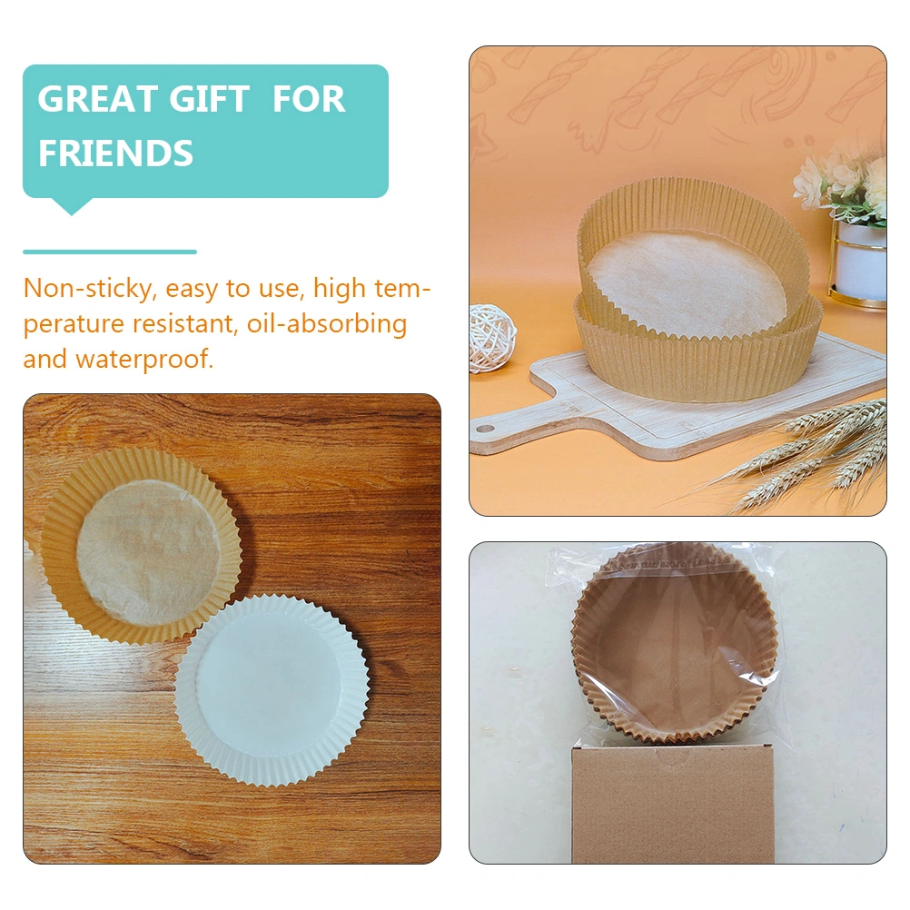 30pcs Air Fryer Disposable Paper Liners Cooking Paper Non-Stick Air Fryer Liners