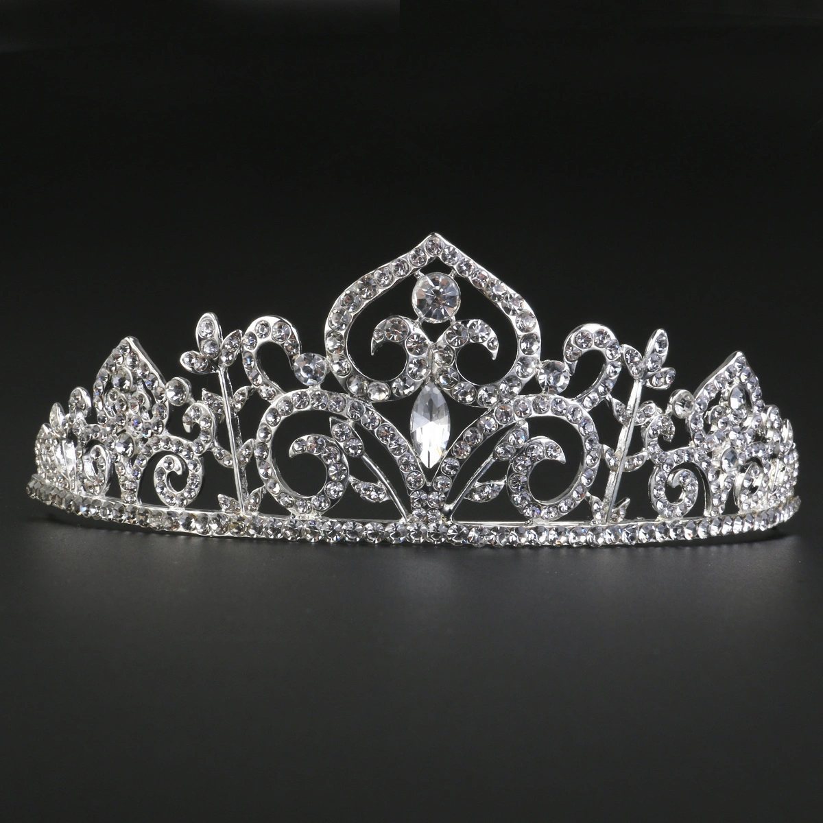 Wedding Tiara Rhinestones Crystal Bridal Headband Pageant Fairy Crown
