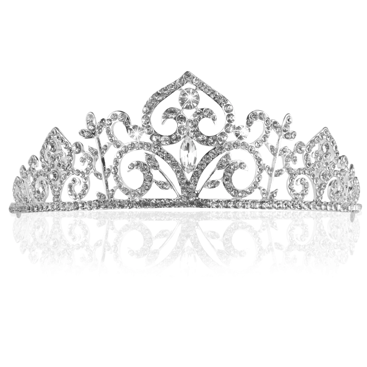 Wedding Tiara Rhinestones Crystal Bridal Headband Pageant Fairy Crown