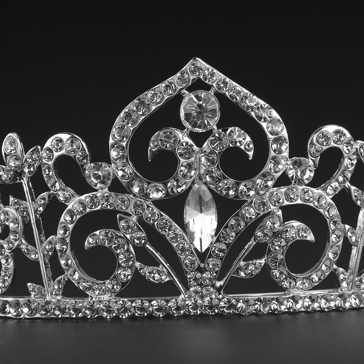 Wedding Tiara Rhinestones Crystal Bridal Headband Pageant Fairy Crown