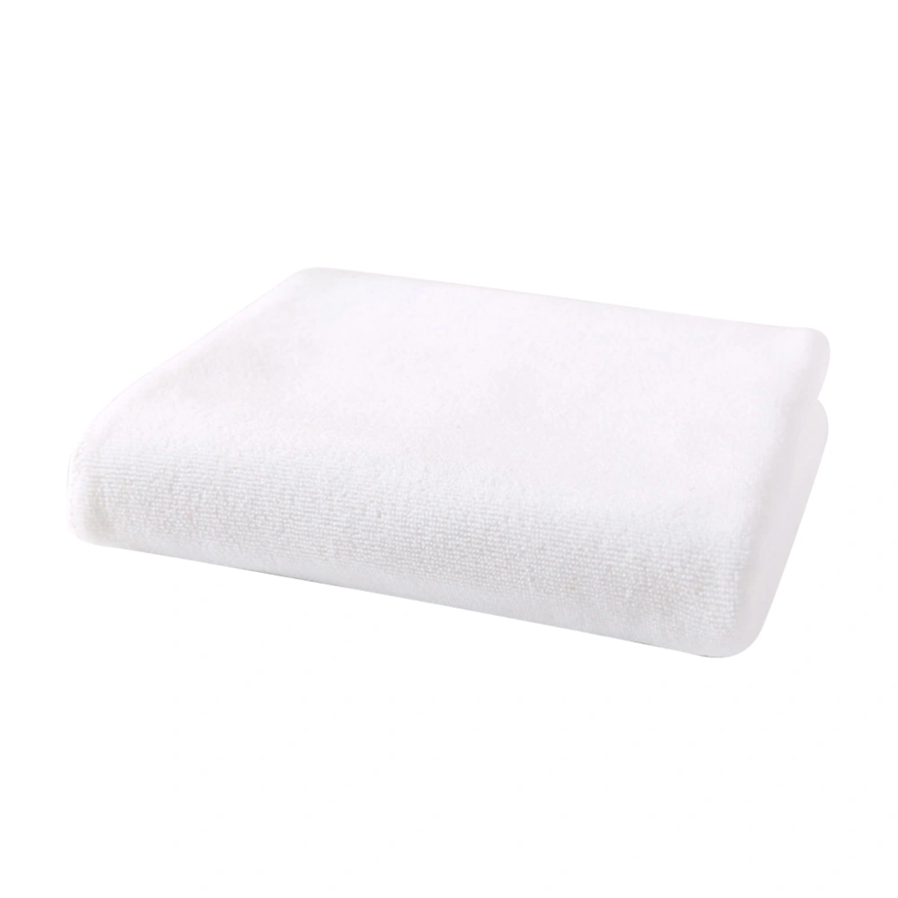 70*140CM Absorbent Microfiber Bath Beach Towel Drying Washcloth Swimwear Shower (White)