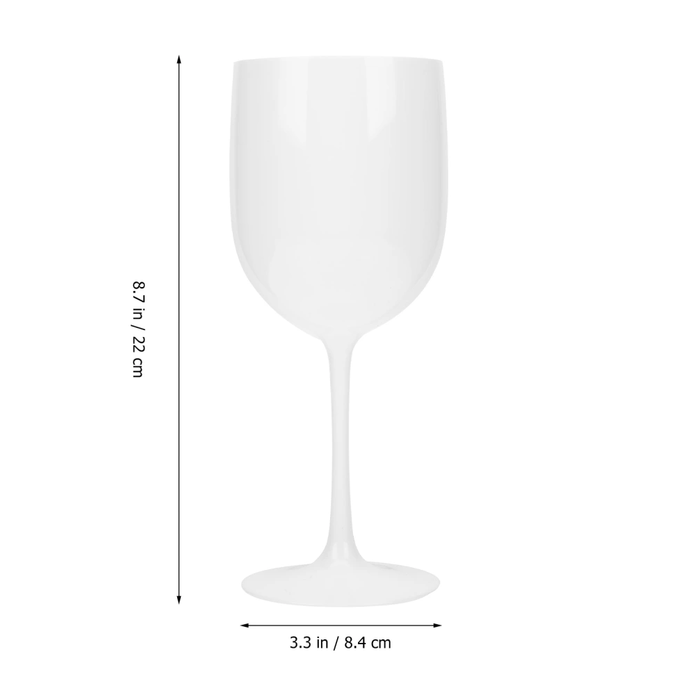 4Pcs Plastic Wine Cups Plastic Champagne Glass Household Goblets Storage Cups