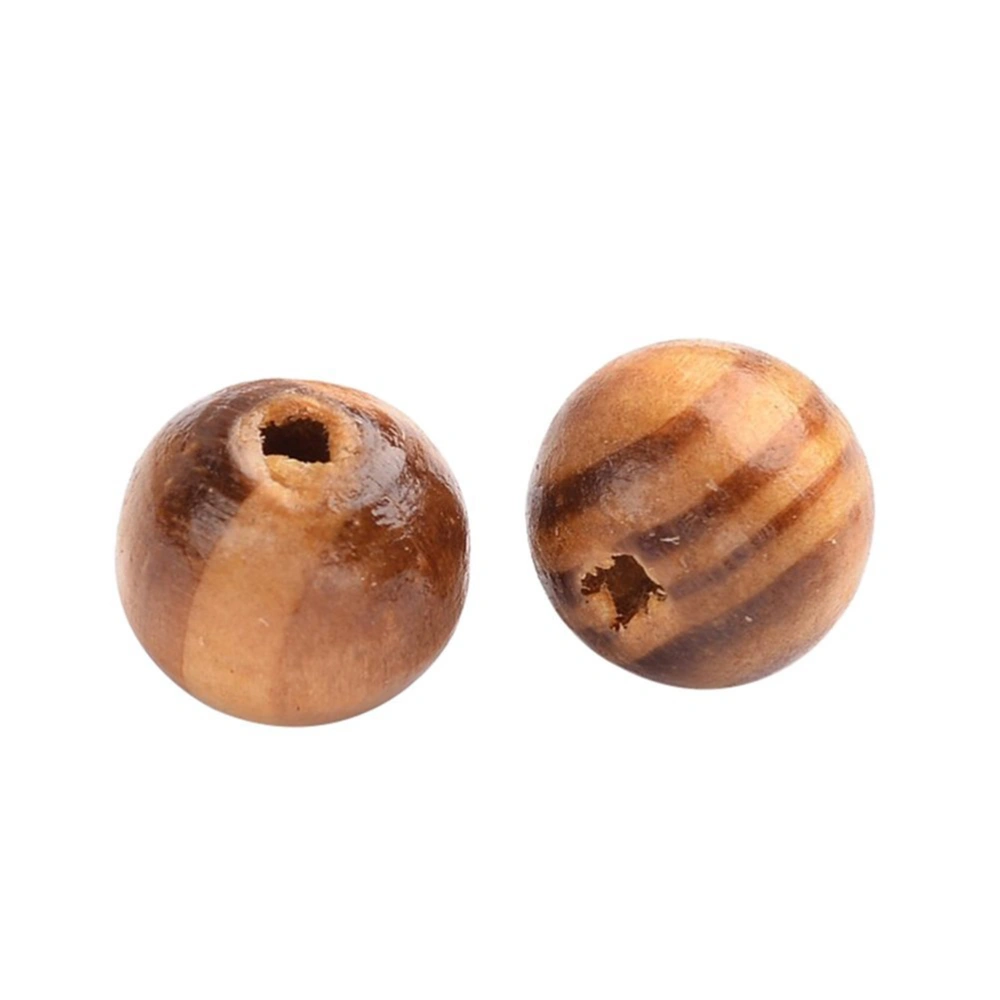 200pcs 8mm natural painted wood beads round loose wooden bead bulk lots ball for jewelry making craft hair diy macrame bracelet necklace mix color