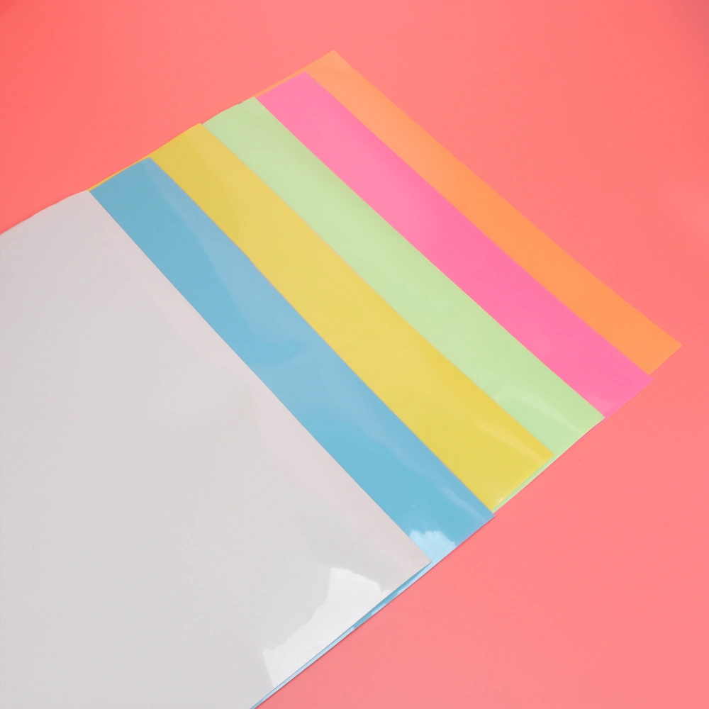 6PCS PVC Heat Transfer Vinyl HTV Vinyl Film DIY Accessory for T-Shirts Sports Clothing Bags Garments