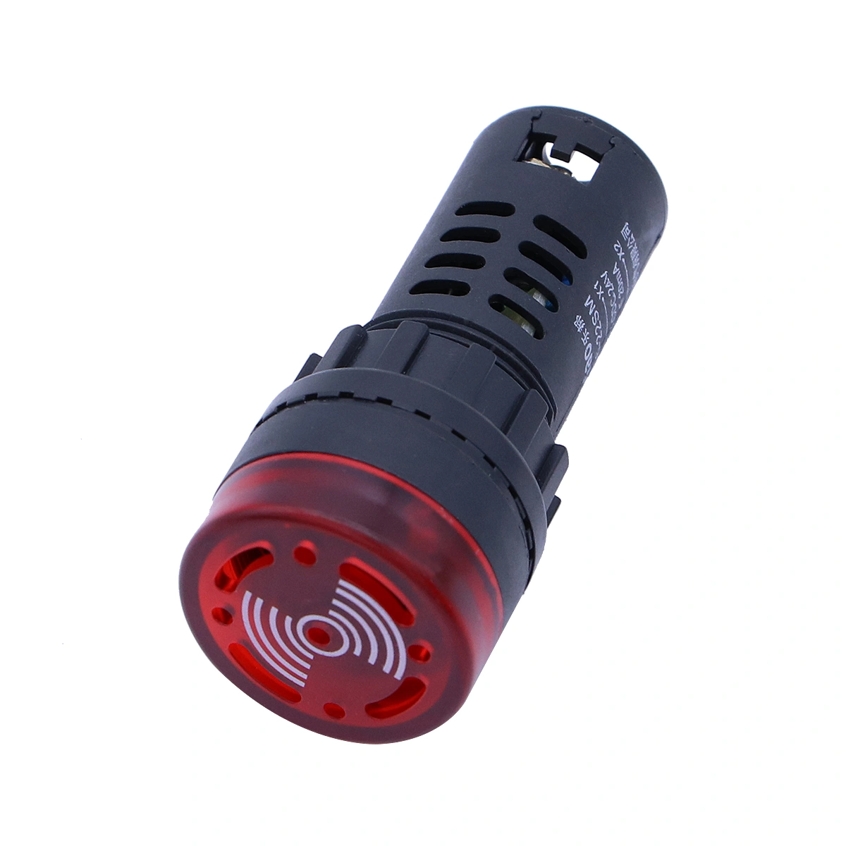 24V Small LED Signal Lamp Indicator Light Buzzer Alarm (Red Light)