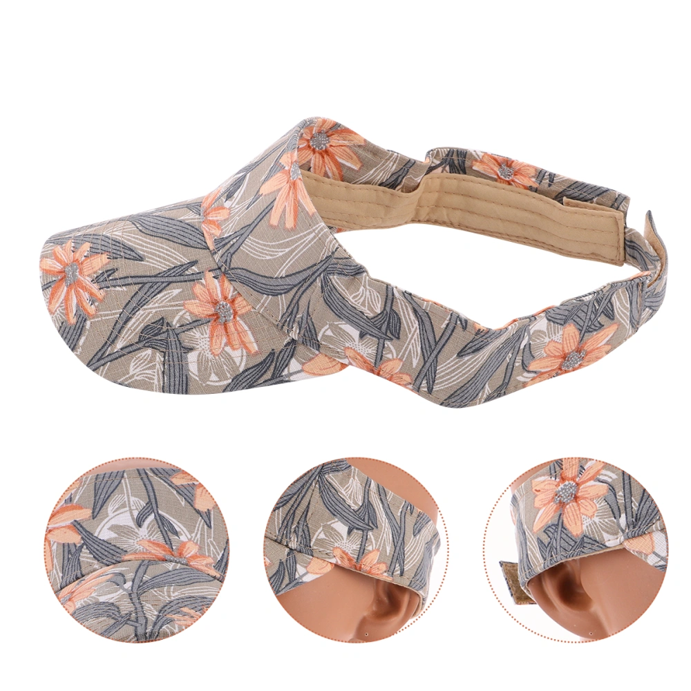 Fashion Printed Empty Hat Outdoor Leisure Sun Block Cloth Hat Summer Unisex Fashion (5#)