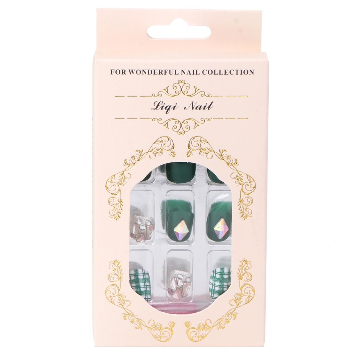 26pcs Fake Nails Pieces Round Heads Short Fake Nails Pieces Geometric Manicure Extension Pieces