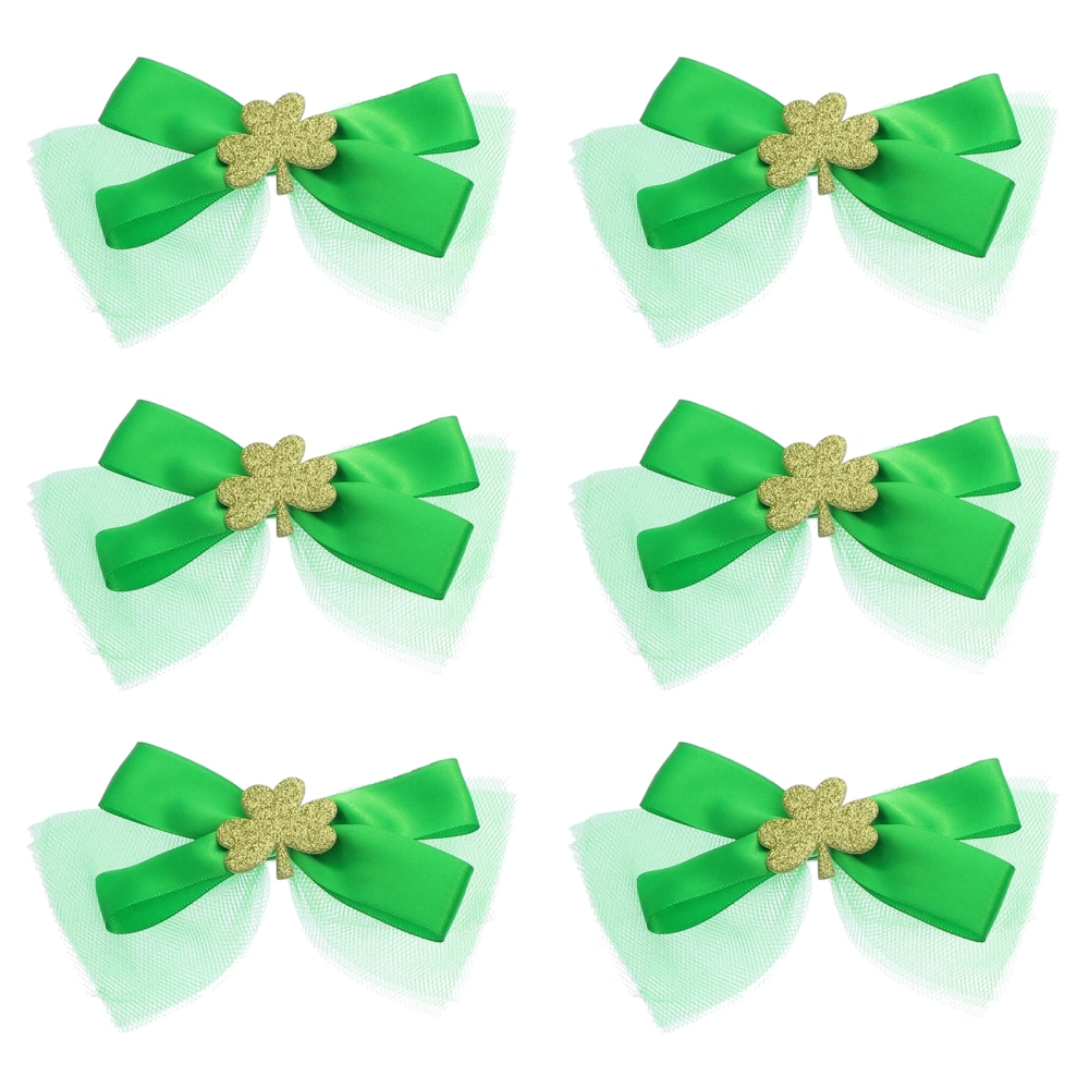 6pcs St. Patrick's Day Themed Hair Clips Festival Headdress Props Festival Props