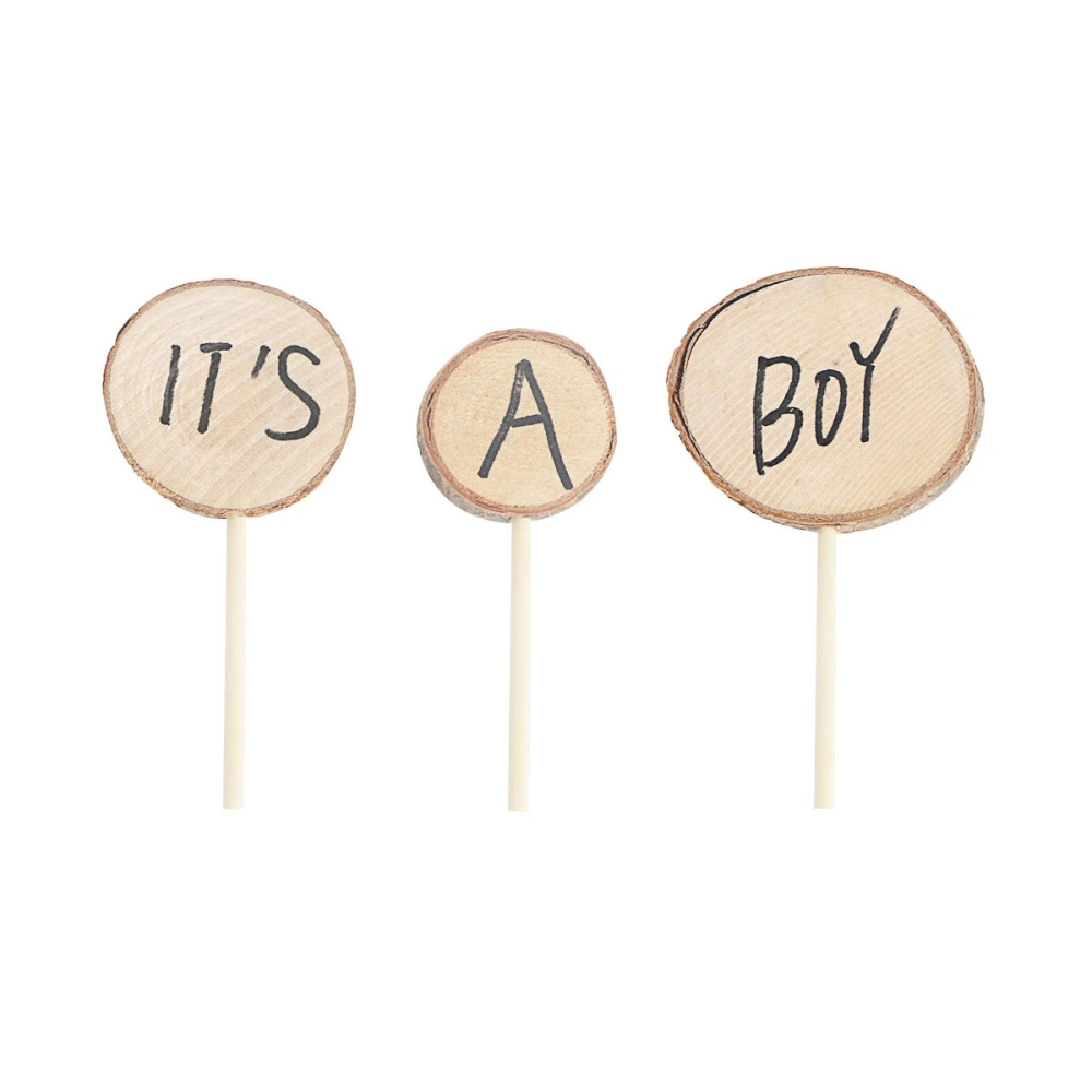 IT'S A BOY Shabby Chic Baby Shower Cake Topper for Infant Kids Birthday Party