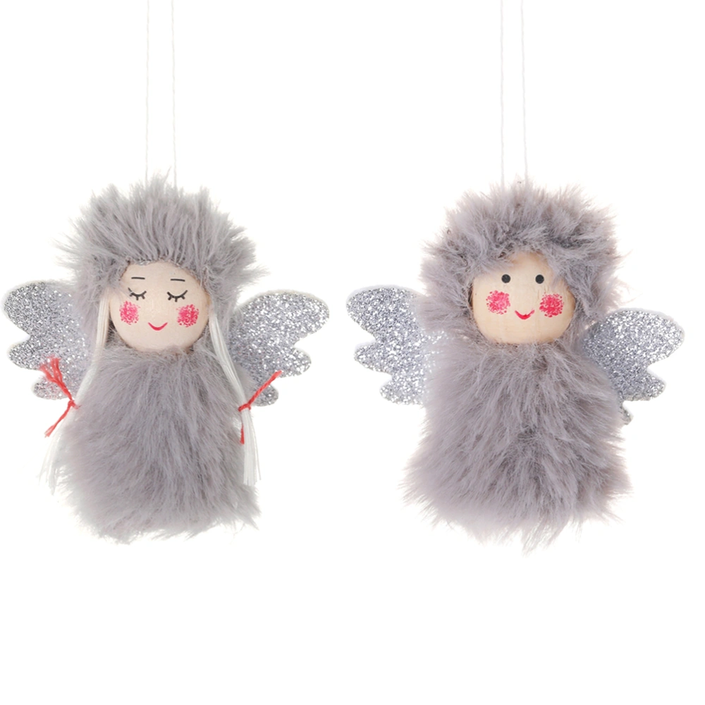 2 Pcs Christmas Hanging Decoration Adorable Angel Hanging Decoration