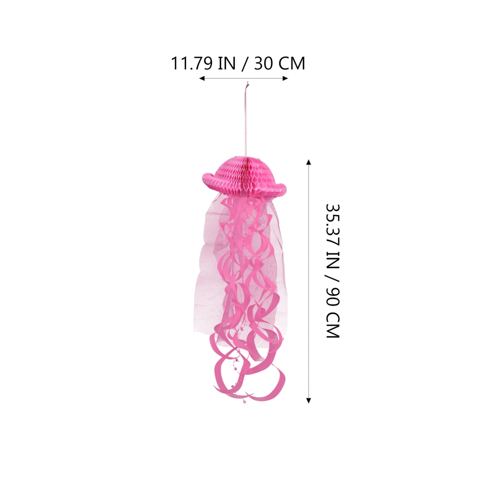 2Pcs Little Jellyfish Paper Lanterns Hanging Lantern Party Layout Lanterns