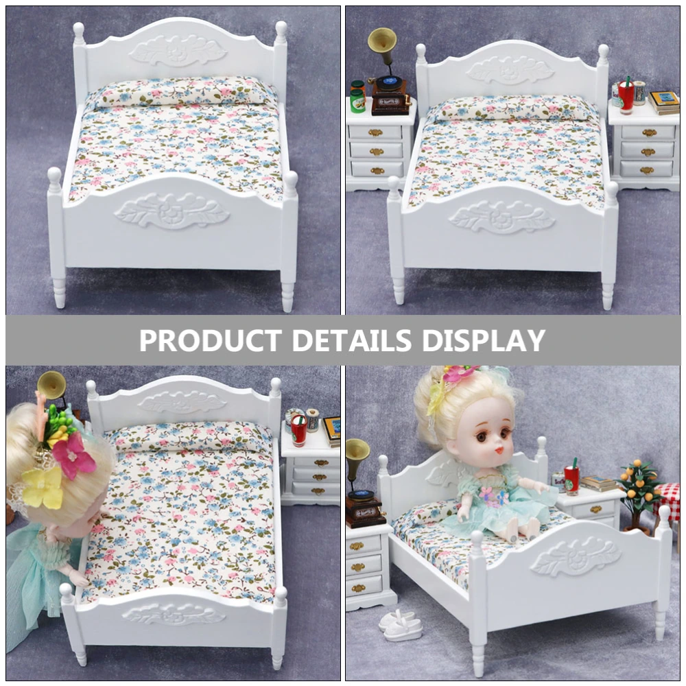 1Pc Mini House Bed Mini Furniture Mini House Furniture Model for Children