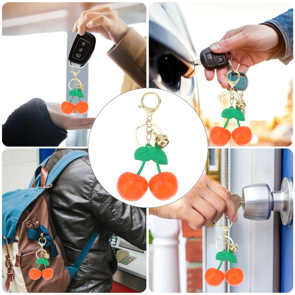 Creative Cherry Charm Keychain Pendant Fashionable Key Rings Pendants Gift