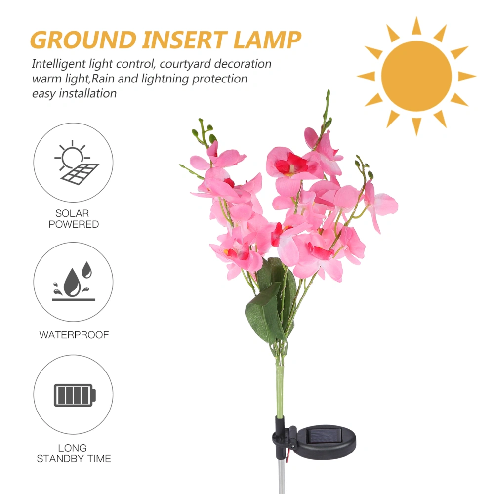 Solar Phalaenopsis Garden Light Decorative Solar Flowers Outdoor Solar Light