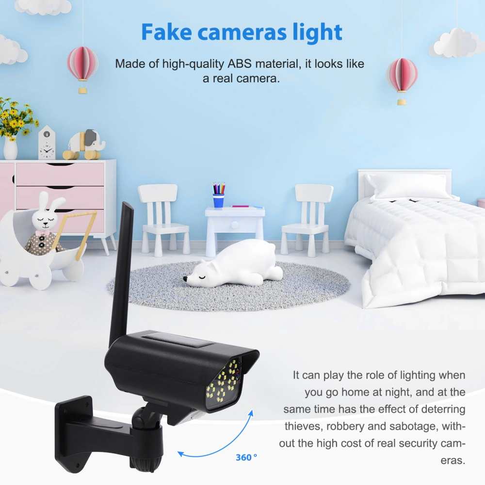 Fake Cameras Light Camera Simulation Lamp Wall Mount Remote Control Light