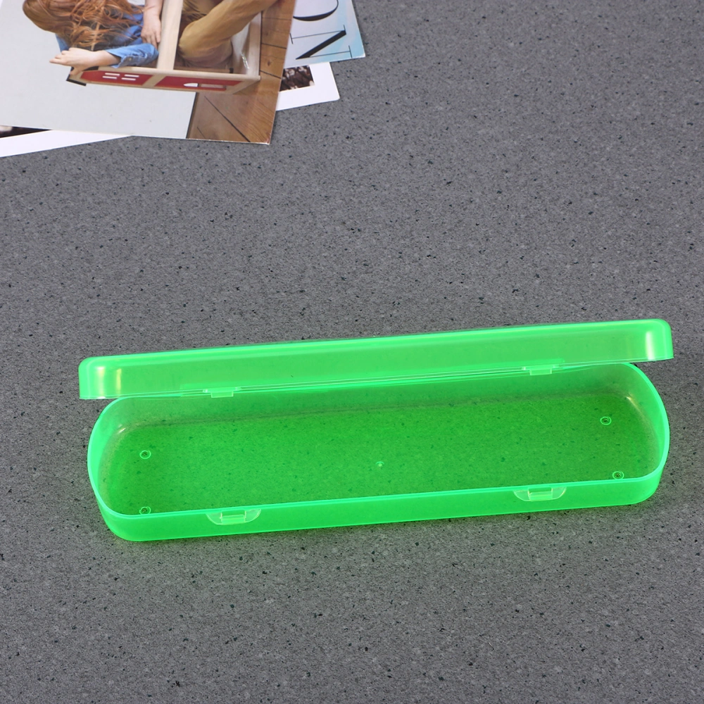 Portable Toothbrush Toothpaste Storage Rectangular Case / Holder / Box for Traveling Camping (Green)