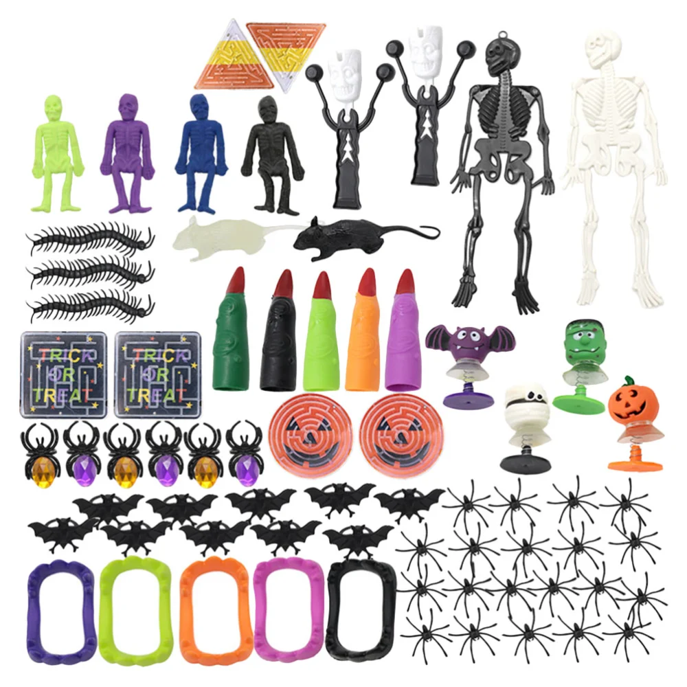 69Pcs Interesting Halloween Toys Wear-resistant Children Toys Compact Tricky Toys Kids Accessory