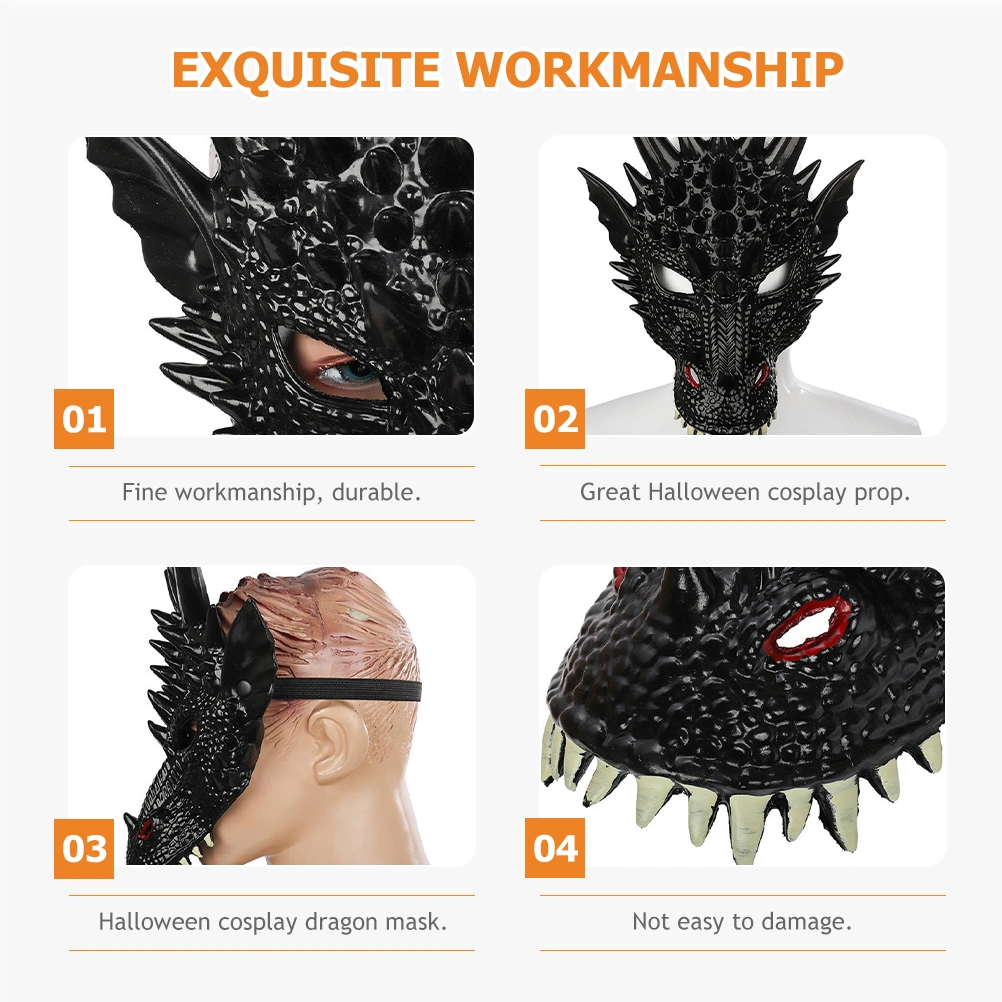 Fancy Dress Dragon Mask Dragon Cosplay Costume Prop for Halloween Masquerade Carnival