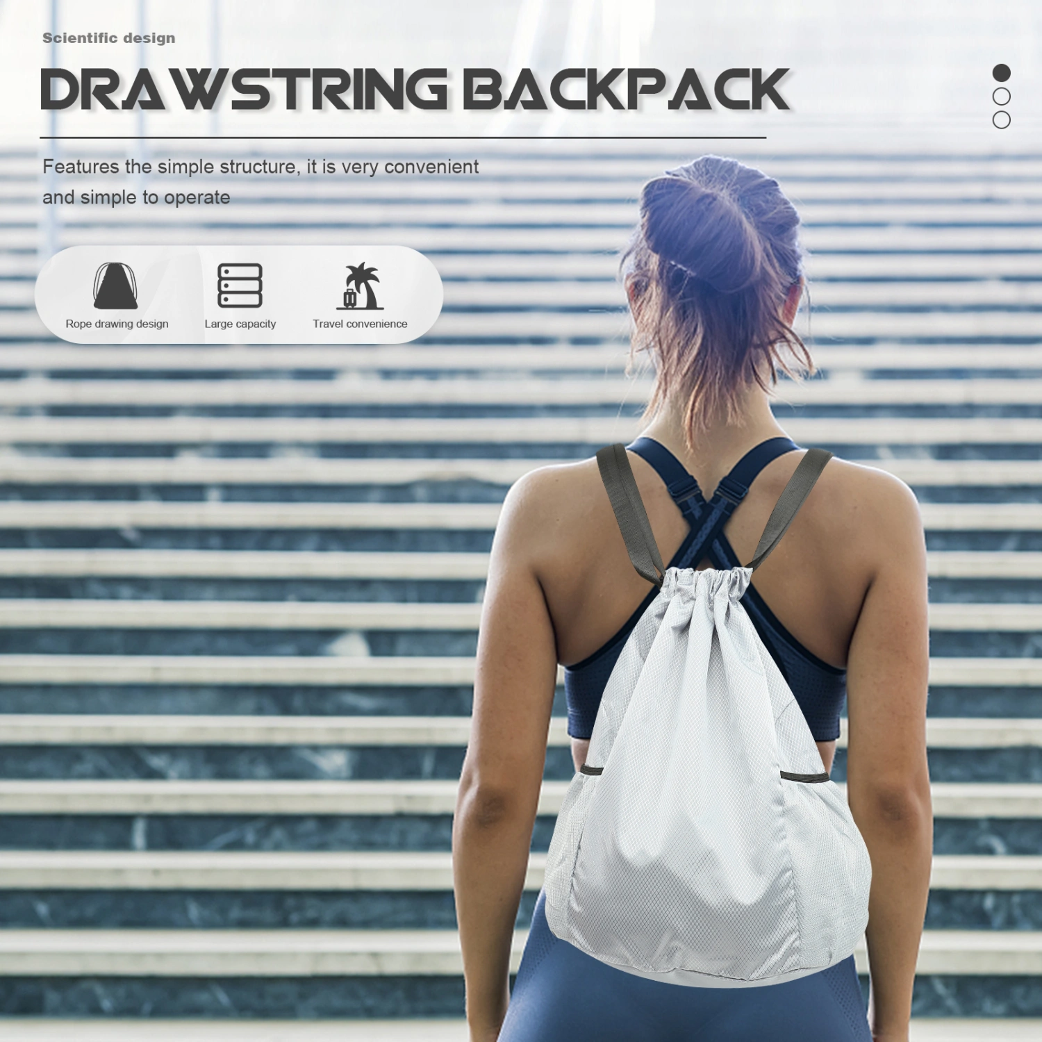 Drawstring Backpack Basketball Backpack Drawstring Sports Backpack Fitness Bag