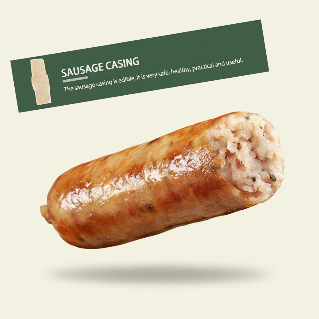 6pcs Sausage Casing Natural Ham Sausage Casings Skins Natural Dry Skins